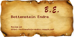 Bottenstein Endre névjegykártya